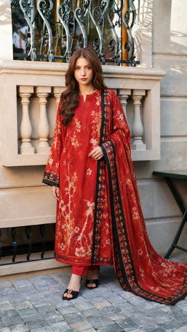 Bana Dora Premium Linen – 3PC Suit BD-L-5005