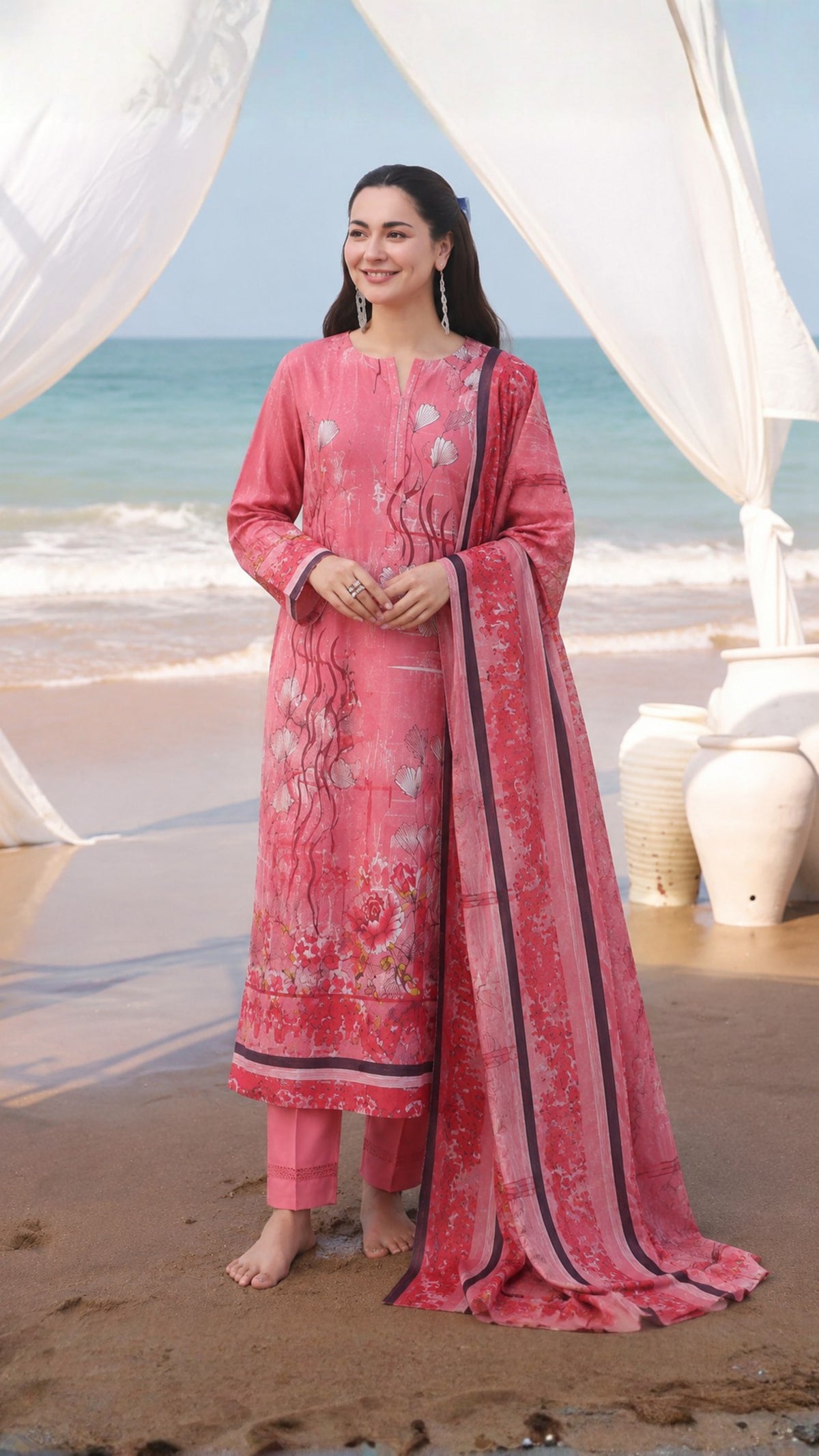 Bana Dora Premium Linen – 3PC Suit BD-L-5002