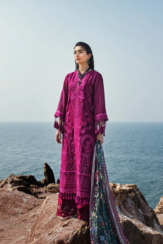 3PC Unstitched Festive Embroidered Suit
