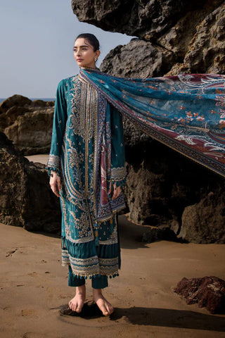 3PC Unstitched Festive Embroidered Suit