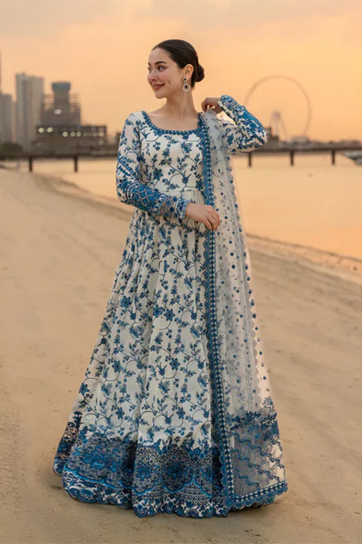 3PC Unstitched Festive Embroidered Suit