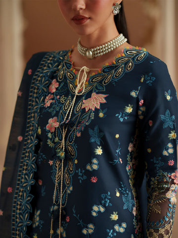 3PC Unstitched Festive Embroidered Suit