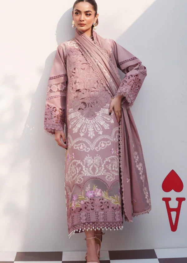 3PC Unstitched Festive Embroidered Suit