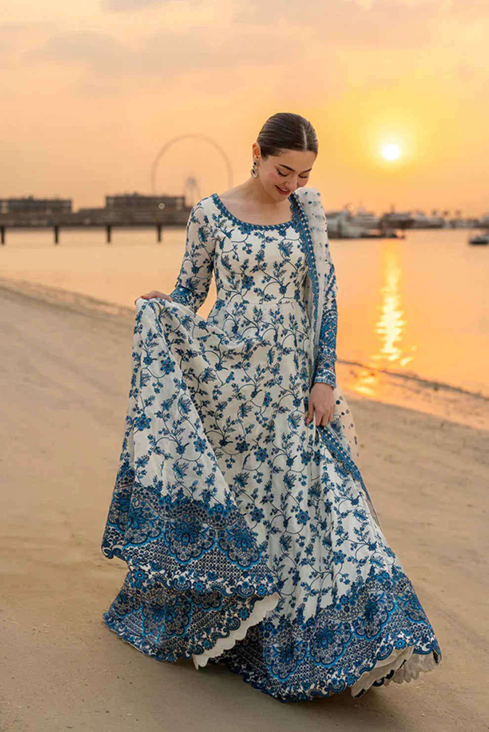 3PC Unstitched Festive Embroidered Suit