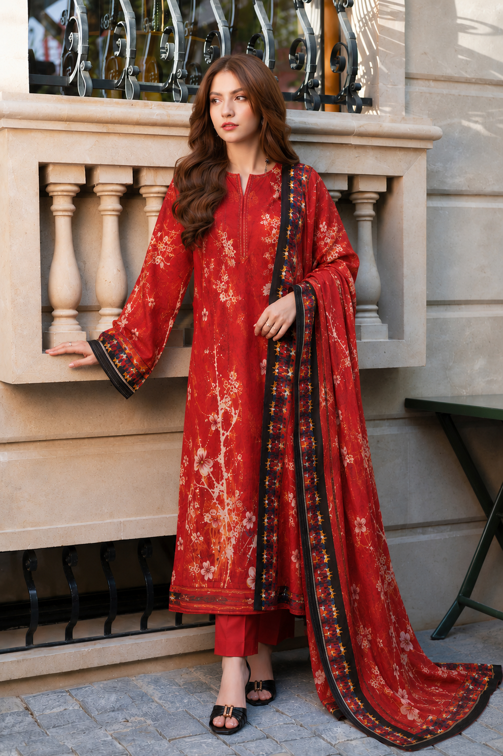 Bana Dora Premium Linen – 3PC Suit BD-L-5005