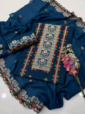 Graceful Embroidered Lawn 3PC