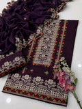 Graceful Embroidered Lawn 3PC