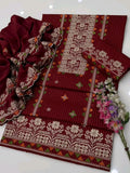 Graceful Embroidered Lawn 3PC