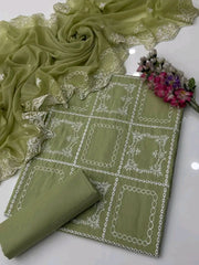 Graceful Embroidered Lawn 3PC