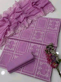 Graceful Embroidered Lawn 3PC