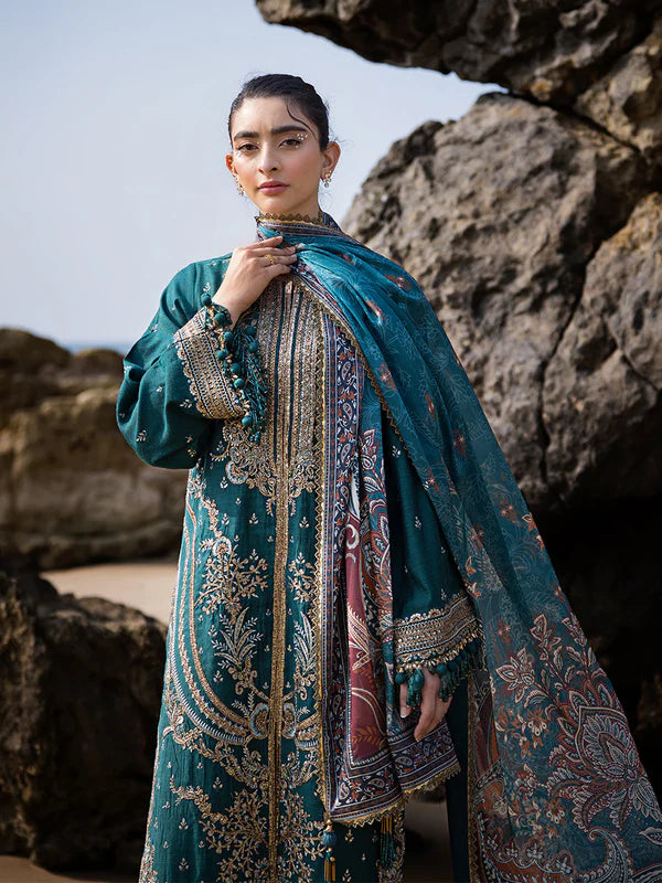 3PC Unstitched Festive Embroidered Suit