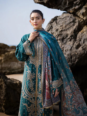 3PC Unstitched Festive Embroidered Suit