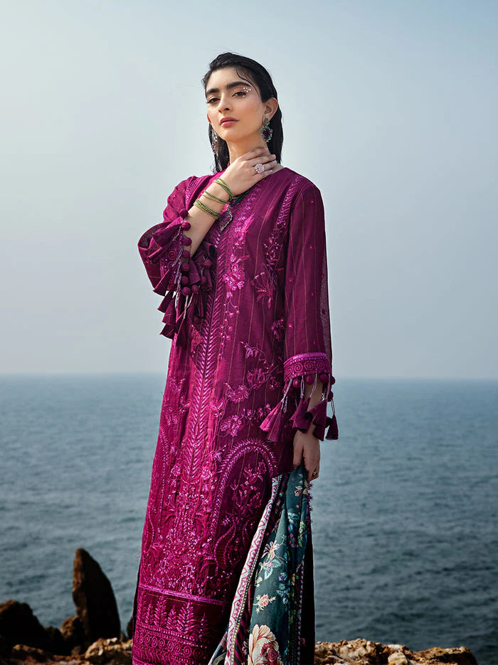 3PC Unstitched Festive Embroidered Suit