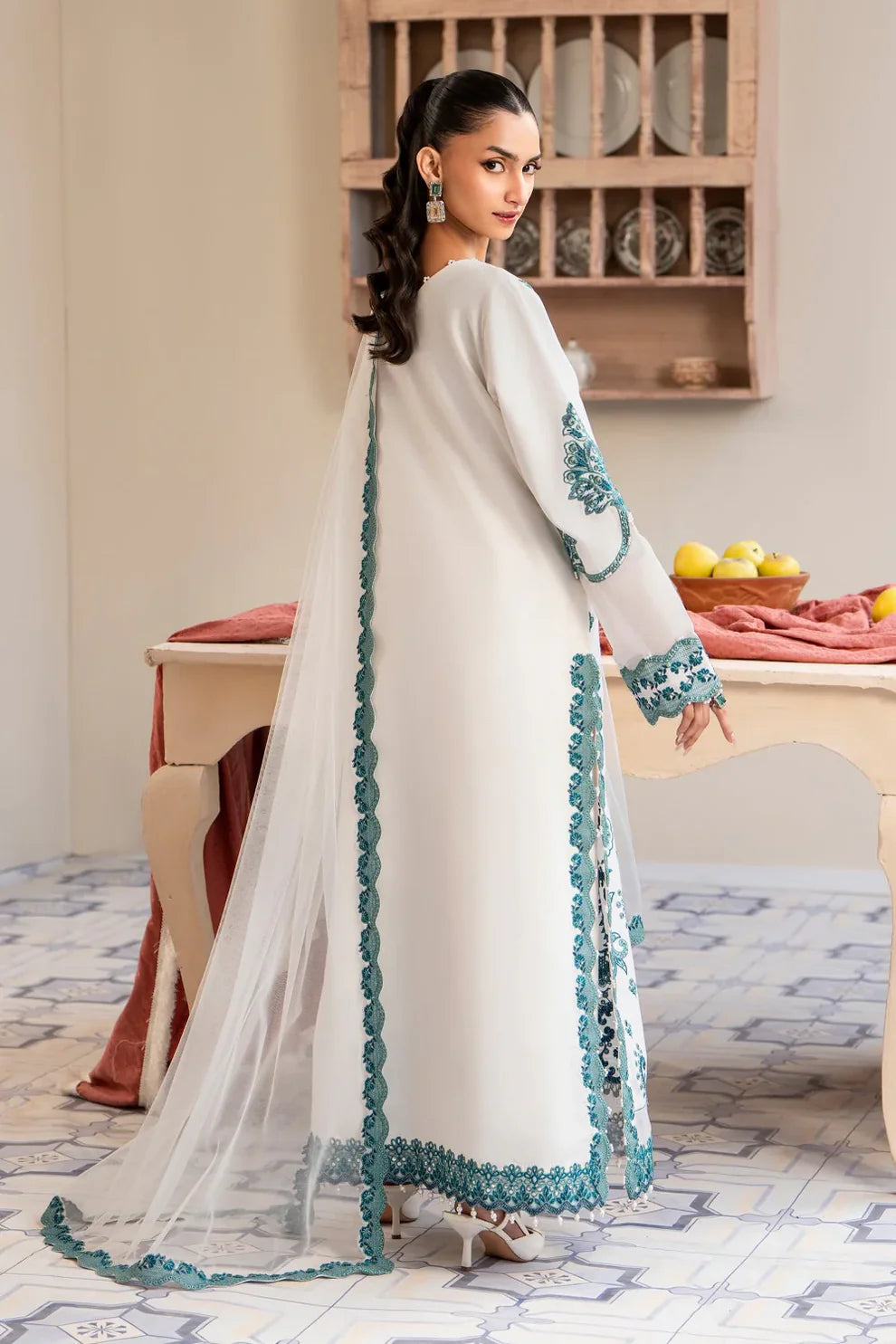 3PC Unstitched Festive Embroidered Suit