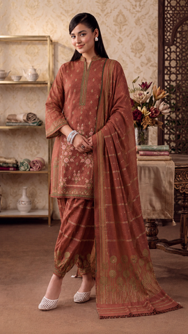 Bana Dora Premium Lawn – Embroidered 3PC Suit BD-5001