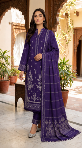 Bana Dora Premium Lawn – Embroidered 3PC Suit BD-5002