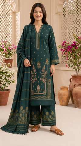 Bana Dora Premium Lawn – Embroidered 3PC Suit BD-5005