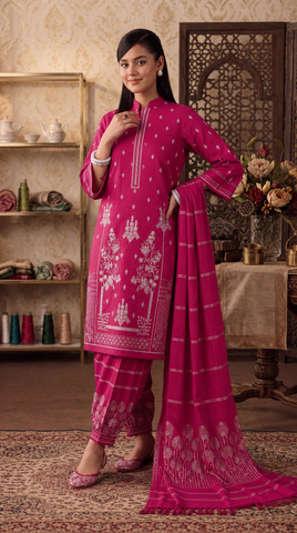 Bana Dora Premium Lawn – Embroidered 3PC Suit BD-5006