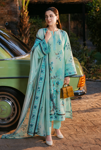 Bana Dora Premium Linen – 3PC Suit BD-L-5004