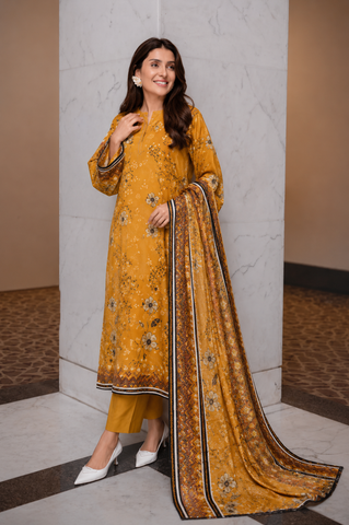 Bana Dora Premium Linen – 3PC Suit BD-L-5007