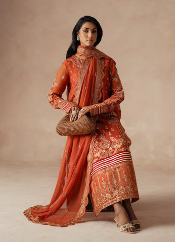 3PC Unstitched Festive Embroidered Suit