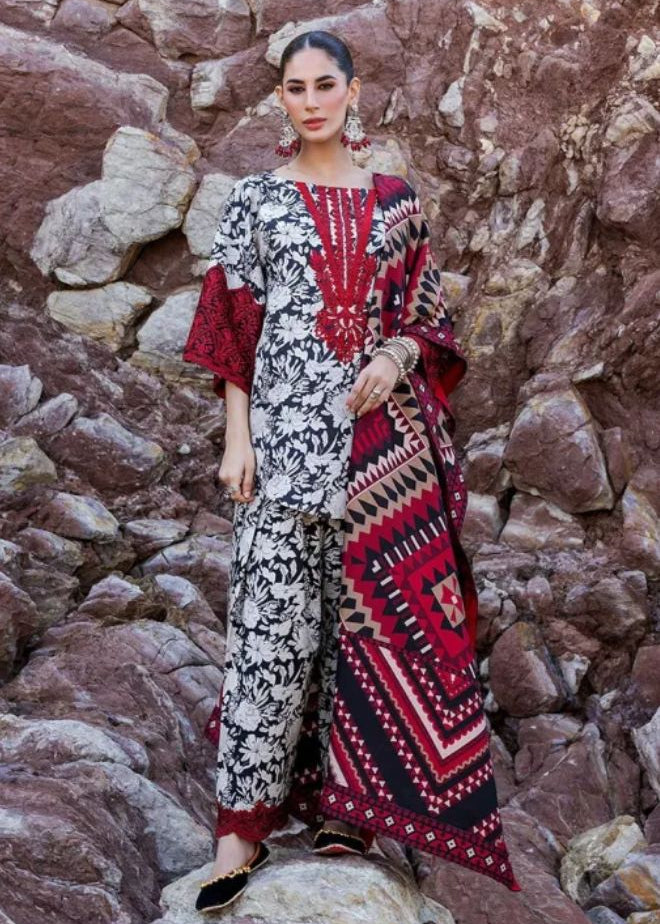 Premium Floral Printed Lawn 3PC