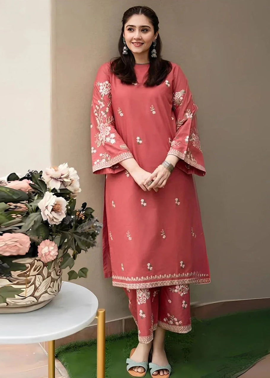 Premium Fancy Embroidery Lawn 3pc