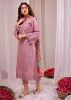 Premium Fancy Embroidery Lawn 3pc