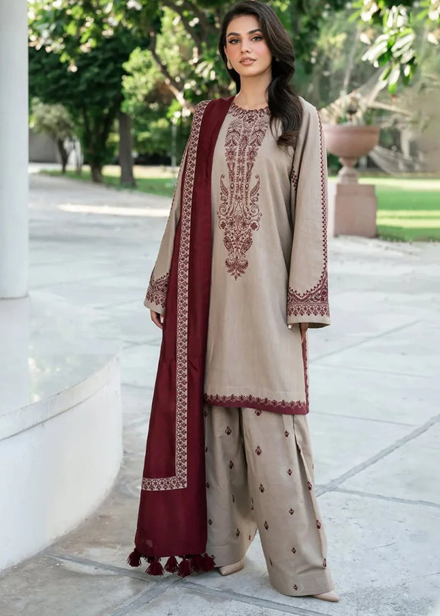 Premium Fancy Embroidery Lawn 3pc