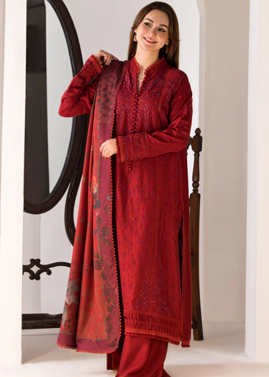Premium Fancy Embroidery Lawn 3pc