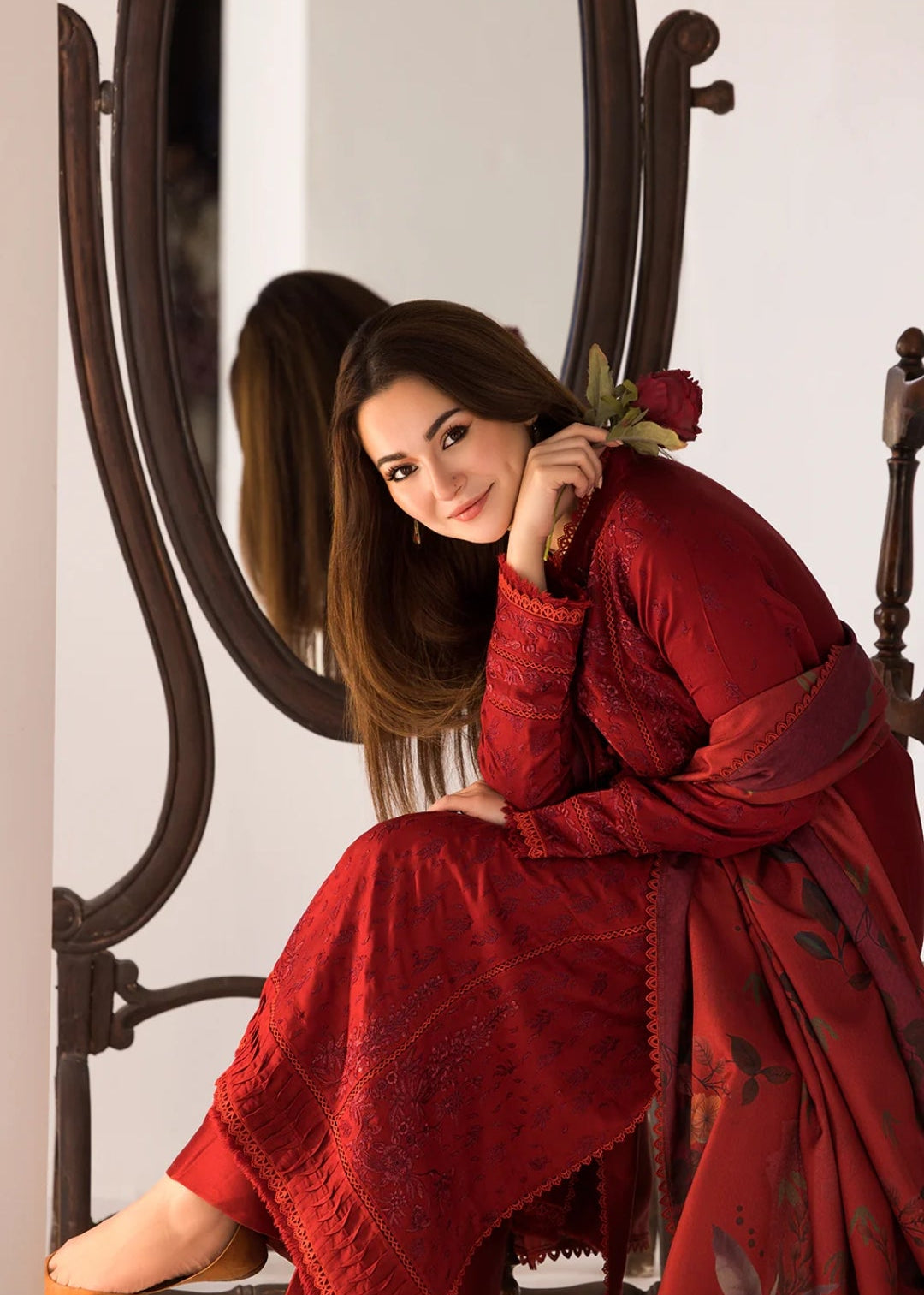 Premium Fancy Embroidery Lawn 3pc