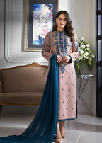 Premium Fancy Embroidery Lawn 3pc