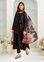 Premium Fancy Embroidery Lawn 3pc