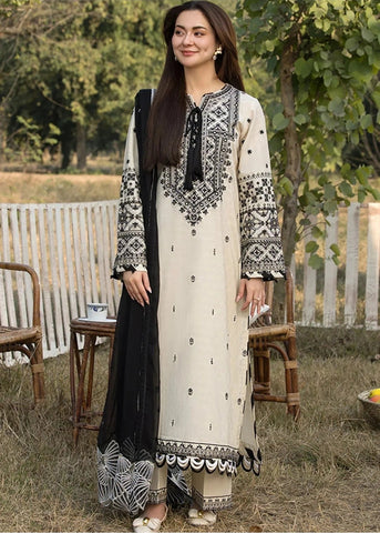Premium Fancy Embroidery Lawn 3pc