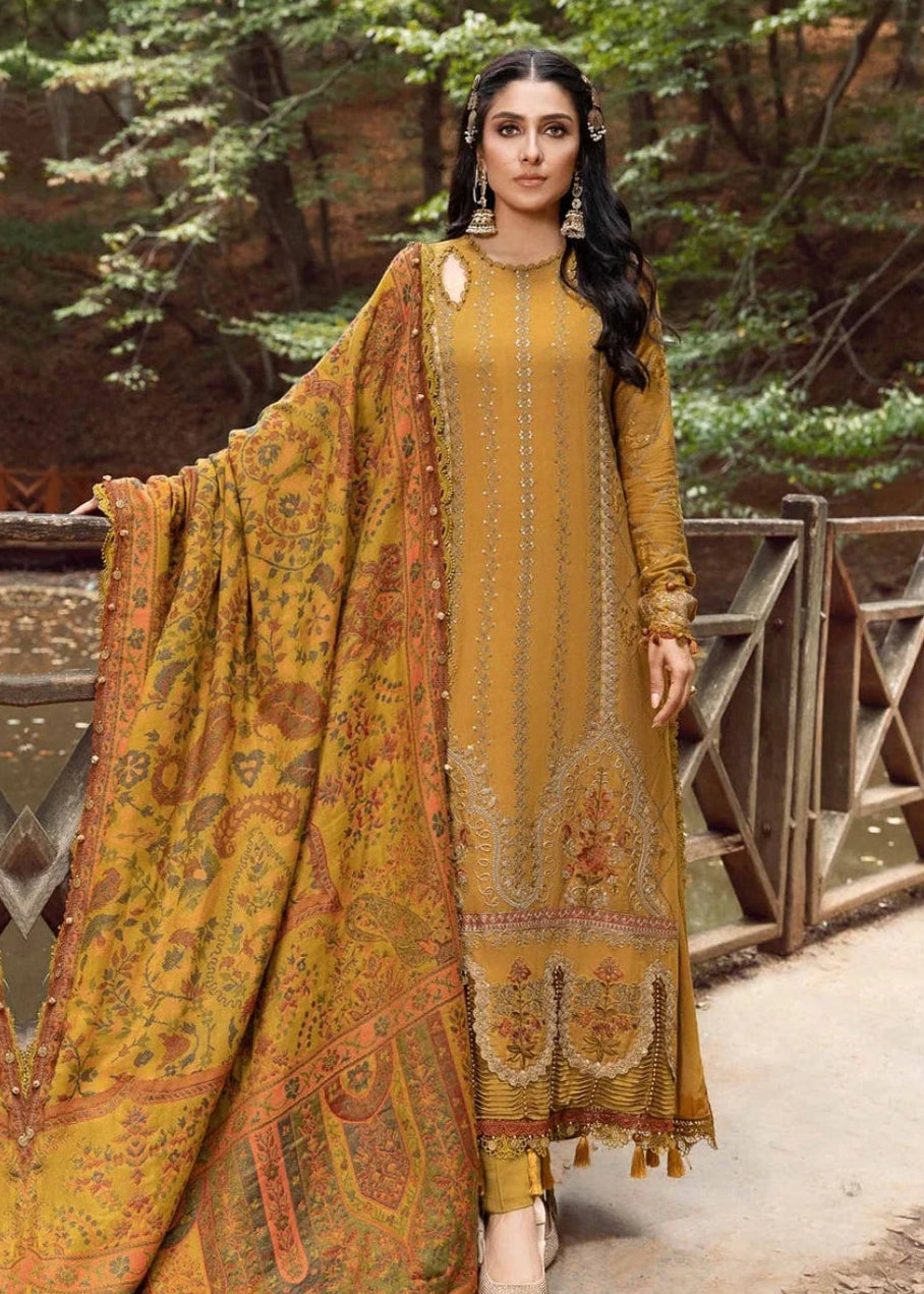 Premium Fancy Embroidery Lawn 3pc