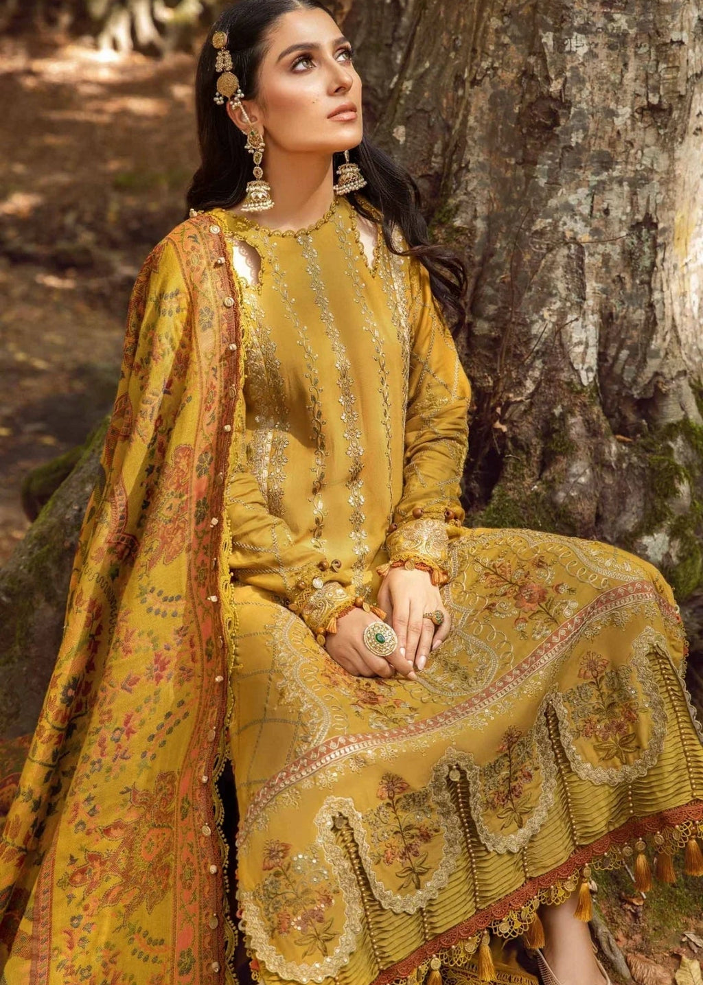 Premium Fancy Embroidery Lawn 3pc