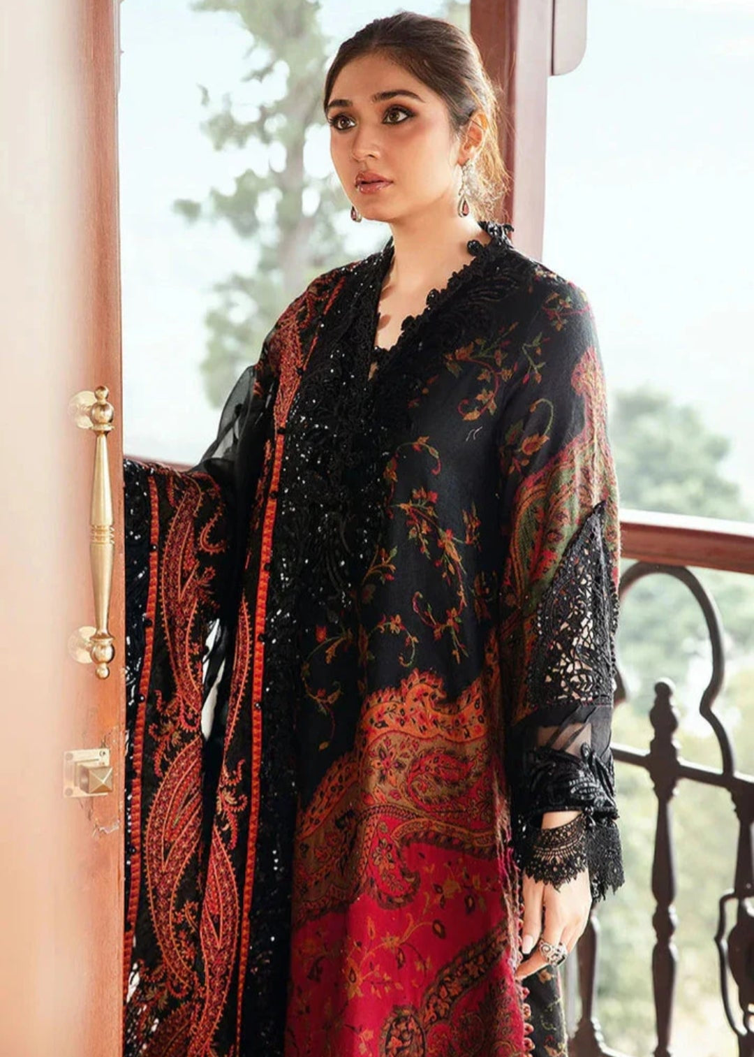 Premium Fancy Embroidery Lawn 3pc