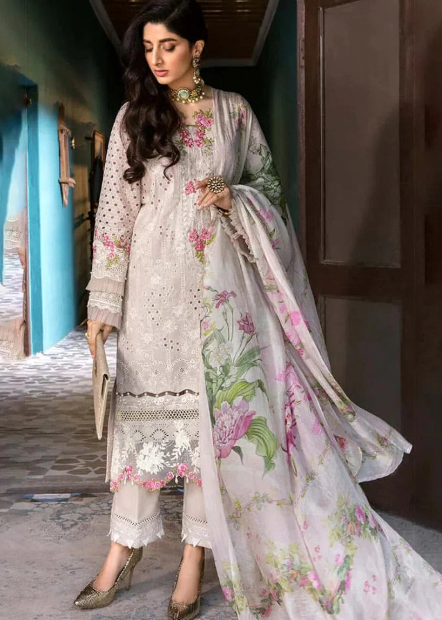 Premium Fancy Embroidery Lawn 3pc