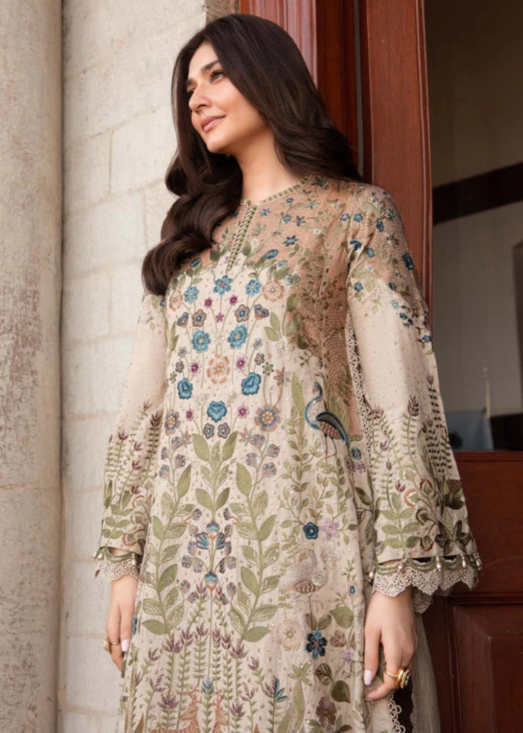 Premium Fancy Embroidery Lawn 3pc