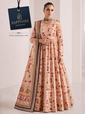 Bana Dora Premium Lawn – Sapphire 3PC Suit SL-5002