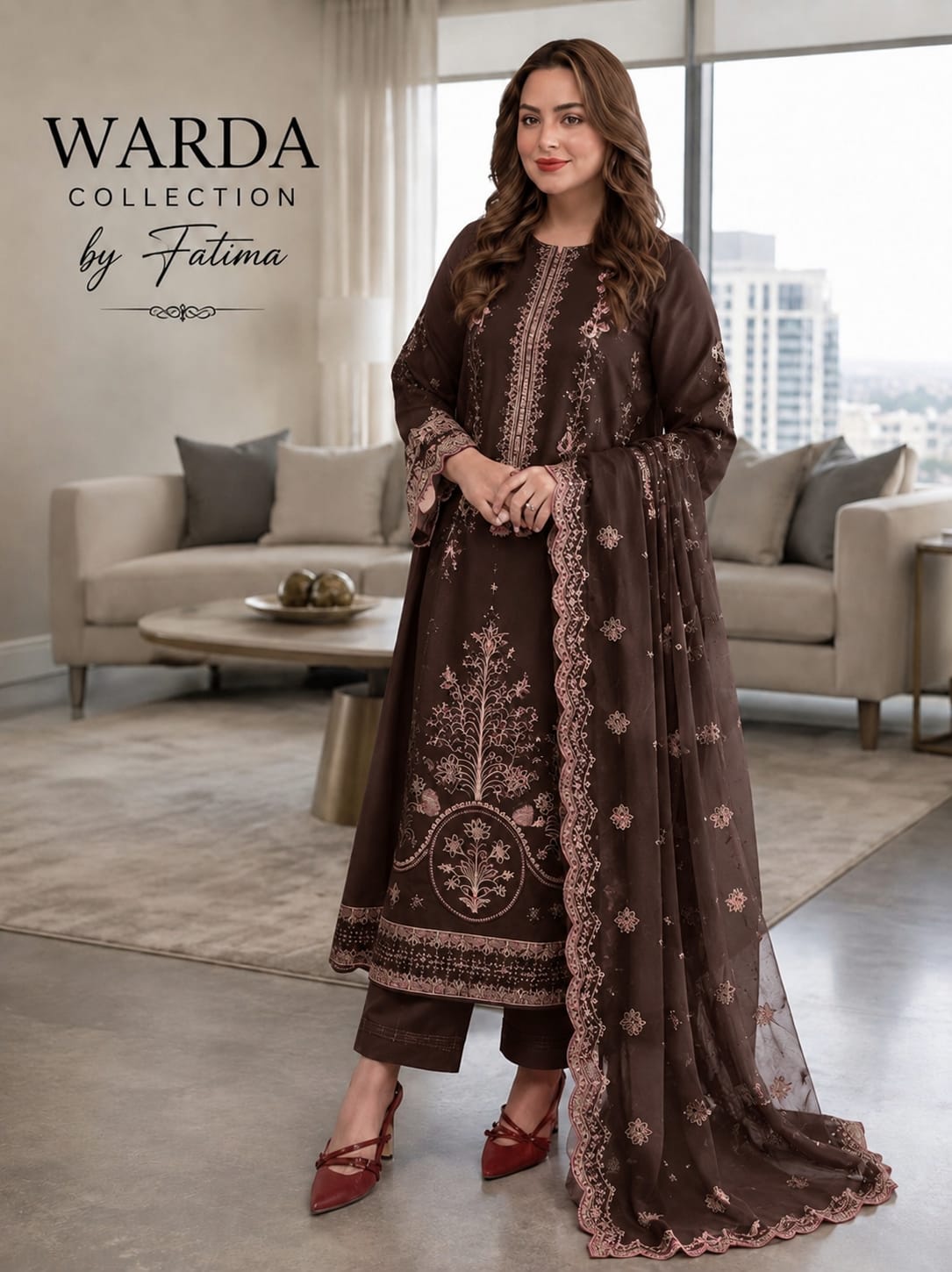 Bana Dora Premium Lawn – Full Embroidered 3PC Suit BDFE-5002