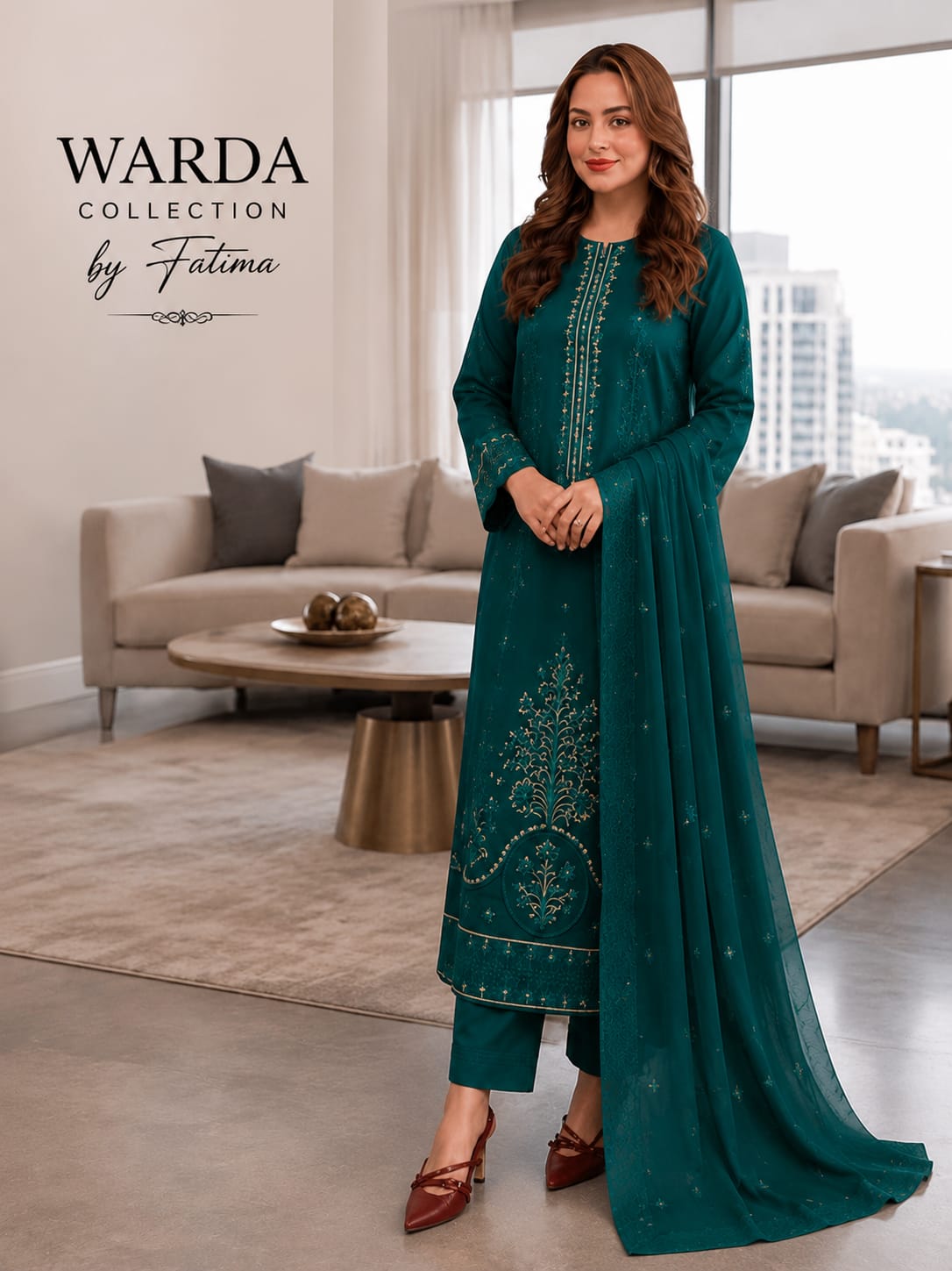 Bana Dora Premium Lawn – Full Embroidered 3PC Suit BDFE-5003