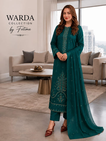 Bana Dora Premium Lawn – Full Embroidered 3PC Suit BDFE-5003