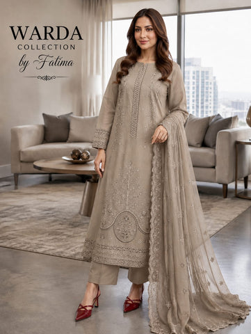 Bana Dora Premium Lawn – Full Embroidered 3PC Suit BDFE-5005