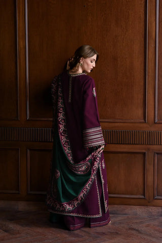 3PC Unstitched Festive Embroidered Suit