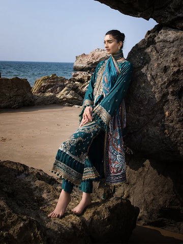 3PC Unstitched Festive Embroidered Suit