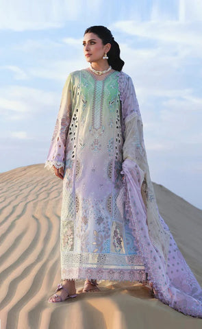 3PC Unstitched Festive Embroidered Suit