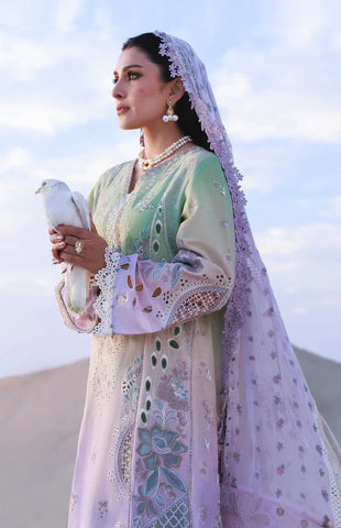 3PC Unstitched Festive Embroidered Suit