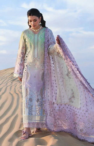 3PC Unstitched Festive Embroidered Suit