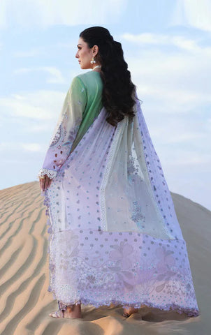 3PC Unstitched Festive Embroidered Suit